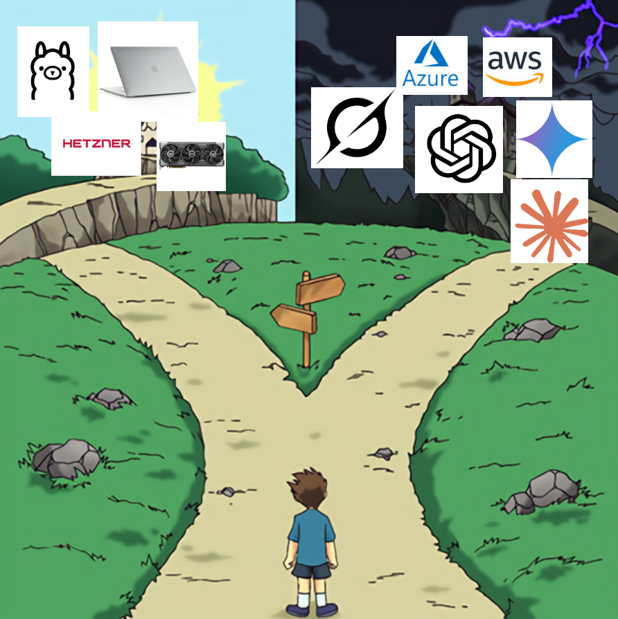 Choose your path: Cloud, EU-Sovereign Cloud, or Self-Hosted AI